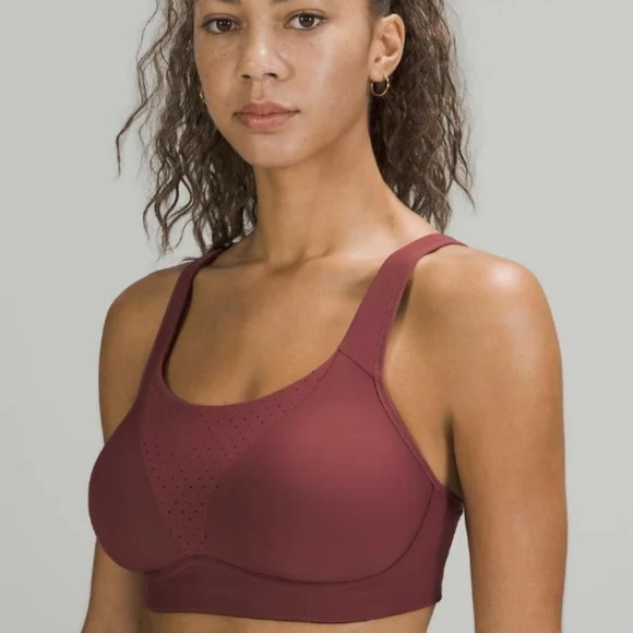 Lululemon Run Times Bra Bundle Of 2 Size 36D Mulled Wine Rover Grey LW2CQLS GUC - Picture 4 of 14